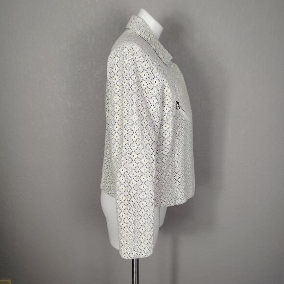 Anthropologie Dolan Left Coast Rossi Eyelet Moto Jacket Size XL - Picture 2 of 16